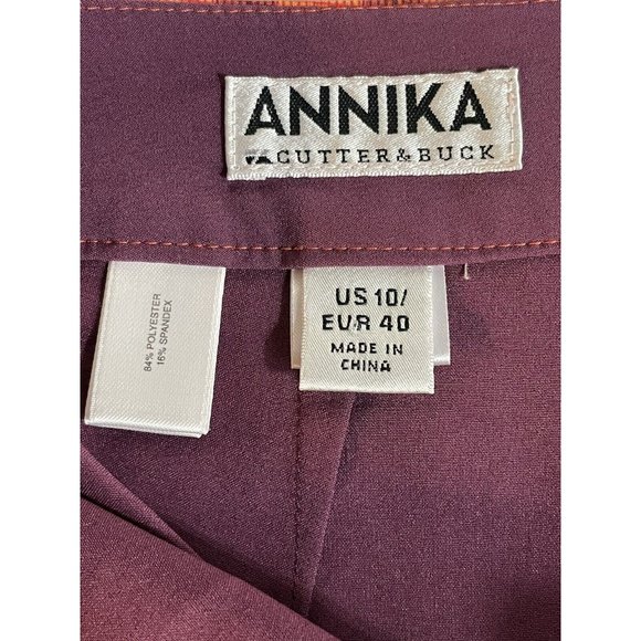 Cutter & Buck Annika Women’s Golf Skort Size 10 Orange & Maroon Lightweight - Picture 4 of 12